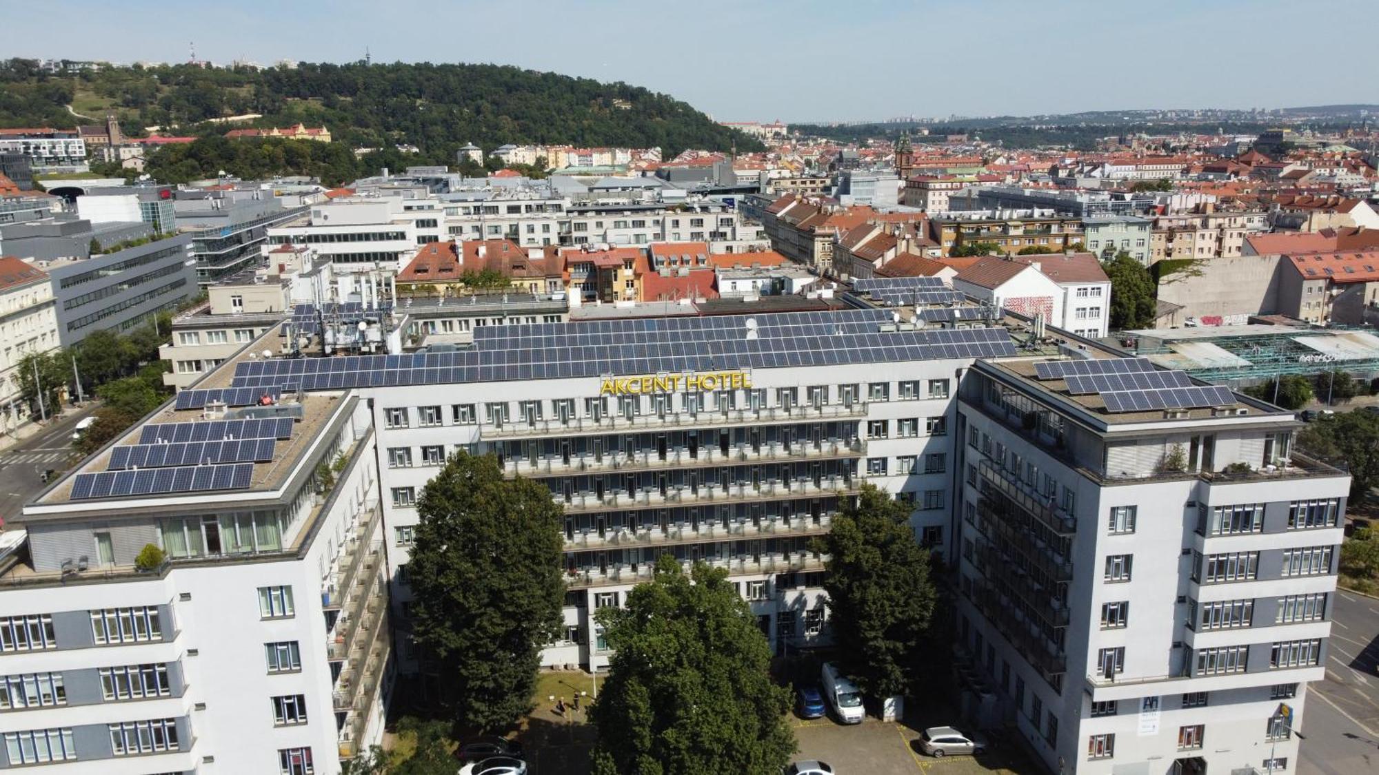 Akcent Hotel Prag Exterior foto