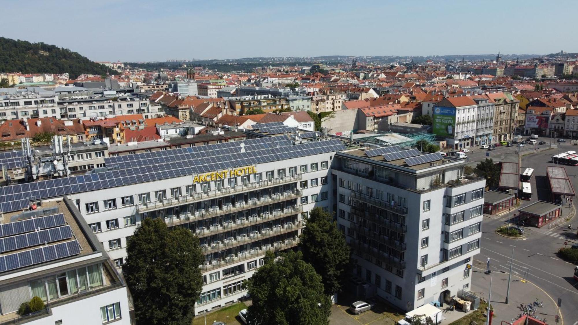 Akcent Hotel Prag Exterior foto